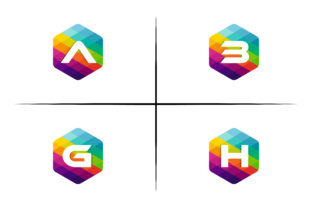 Abgh Hexagon Mosaic Logo: A Vibrant Symbol for Modern Branding