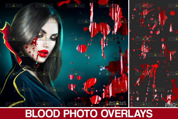 Blood Splatter Photoshop Overlay V6: A Creative Tool for Modern Designers