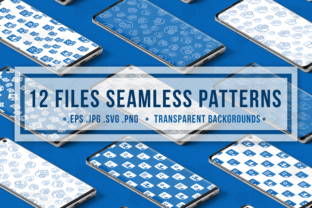 Document Files Seamless Patterns Set