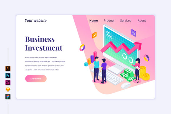 Isometric Investment Landing Page: A Modern Approach to Business Investment Visualization