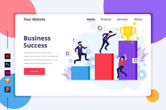 Landing Page of Business Success