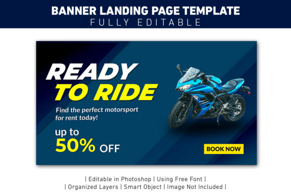 Landing Page Ready to Ride: A Smart Choice for Promotional Success