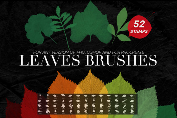 Leaves Photoshop Stamp Brushes