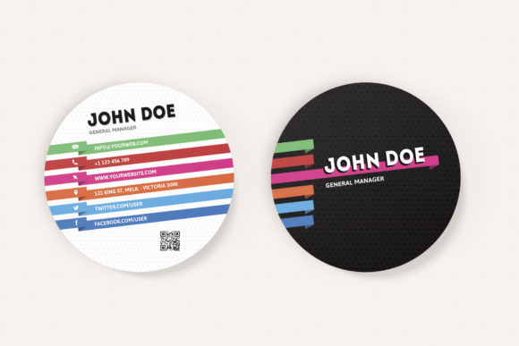 Multipurpose Circle Business Cards V01: A Versatile Tool for Every Need