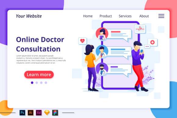 Online Doctor Consultations Landing Page