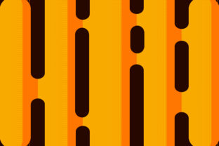 Rounded Brown Yellow Background Halftone for Modern Design